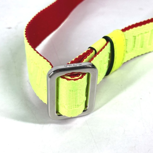 Christian Louboutin Buckle Belt Canvas Men\'s Women\'s Yellow main image 6